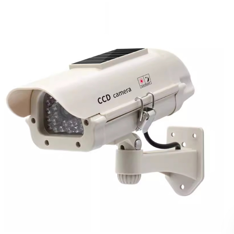 Соларна фалшива охранителна камера, 2.4 мм обектив, IR диапазон 60 м, за вътрешна и външна употреба, 3V захранване