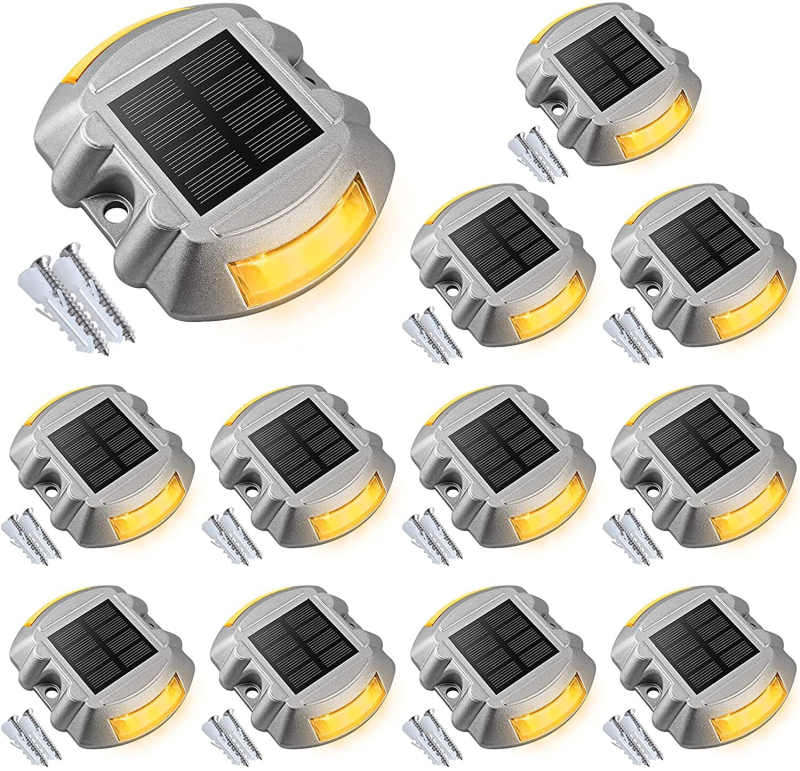 Napelemes kültéri LED padlólámpa sétányokhoz, IP67, 2 W, 2,4 V, üzemidő 16–24 óra