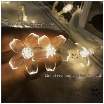 Ηλιακή αλυσίδα φωτισμού σε σχήμα ανθού ροδάκινου, 50 φώτα, μοντέλο 2202, PVC περίβλημα, 2500–3000 lm, IP55, εξωτερική διακόσμηση κήπου