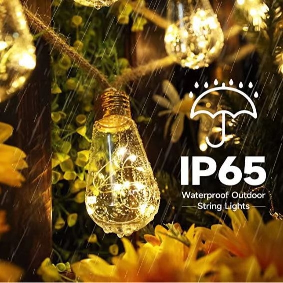 LED соларна въжена светлина със звезден ефект за външна декорация, IP65, 0.06W, 3V, управление с бутон, модел JL81, марка Yimao