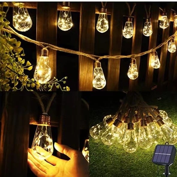 LED соларна въжена светлина със звезден ефект за външна декорация, IP65, 0.06W, 3V, управление с бутон, модел JL81, марка Yimao