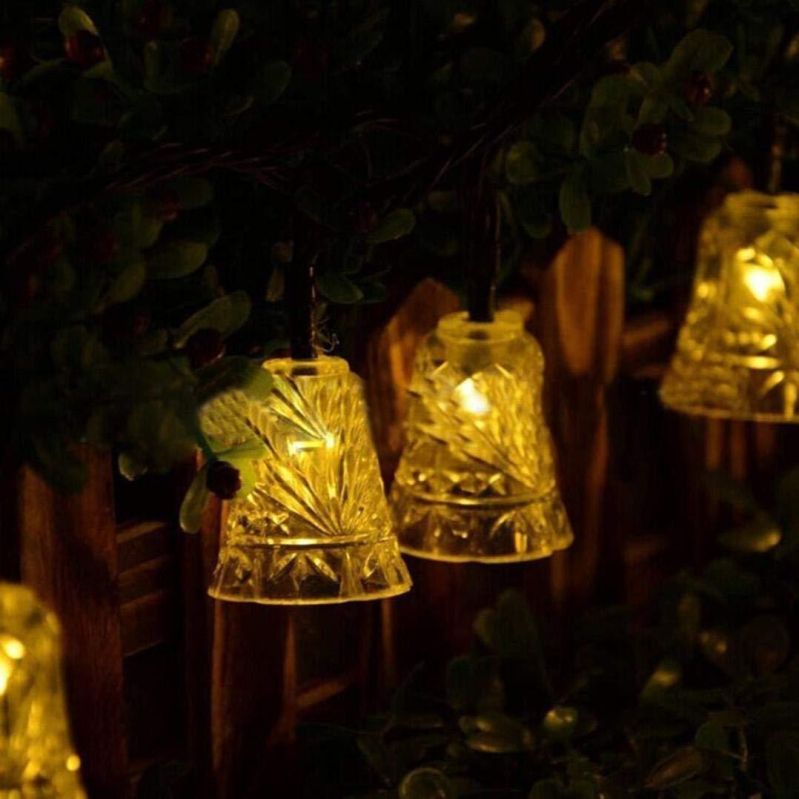 Lauko varpelio formos LED girlianda, saulės energija, IP44 atsparus vandeniui, modelis MD1017-1, galia 0.9W