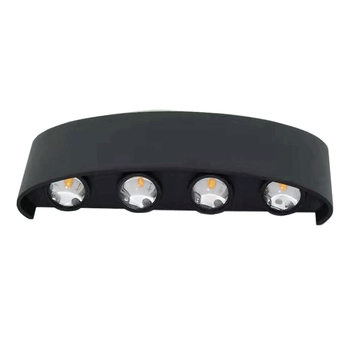Kültéri fali LED lámpa, falra szerelve, IP65 vízálló, alumínium ház, 1200 lm, 220V, 3000-6500K