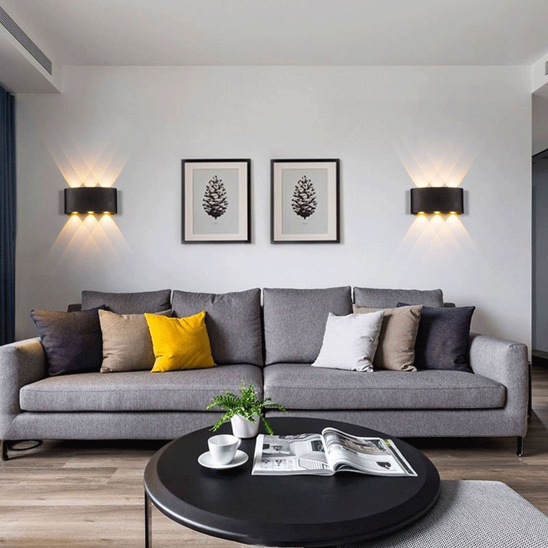 Išorinis sieninis LED apšvietimas, sieninis montavimas, IP65 atsparus vandeniui, aliuminio korpusas, 1200 lm, 220V, 3000-6500K