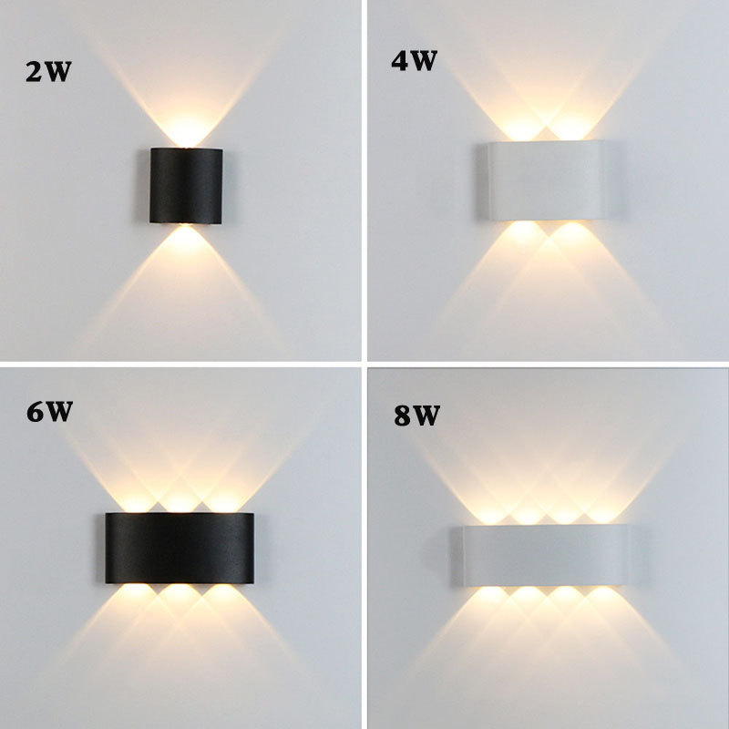 Išorinis sieninis LED apšvietimas, sieninis montavimas, IP65 atsparus vandeniui, aliuminio korpusas, 1200 lm, 220V, 3000-6500K