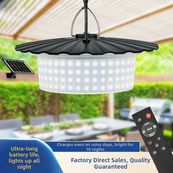 Φωτιστικό κρεμαστό ηλιακό με αισθητήρα κίνησης και τηλεχειριστήριο, LED 7W, IP65 αδιάβροχο, ρυθμιζόμενος ύψος 5 μ