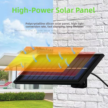 Φωτιστικό κρεμαστό ηλιακό με αισθητήρα κίνησης και τηλεχειριστήριο, LED 7W, IP65 αδιάβροχο, ρυθμιζόμενος ύψος 5 μ