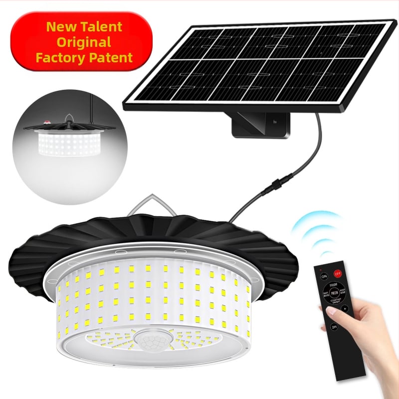 244 LED solarna viseća svjetiljka sa senzorom pokreta i daljinskim upravljačem, vodootporna za dvorište i kampiranje