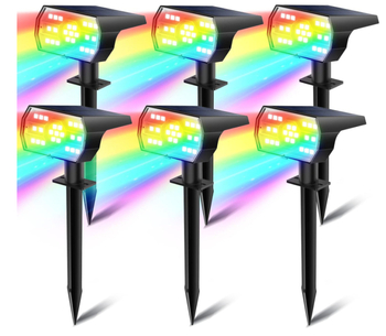 Ηλιακός προβολέας κήπου για γκαζόν με 56 LED, IP66, CE πιστοποίηση, διάρκεια φωτισμού 6–12 ωρών