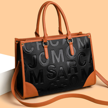 Чанта Tote от PU с голям капацитет, триизмерен външен дизайн, ципово затваряне, вътрешен джоб с цип (Зимна 2024)