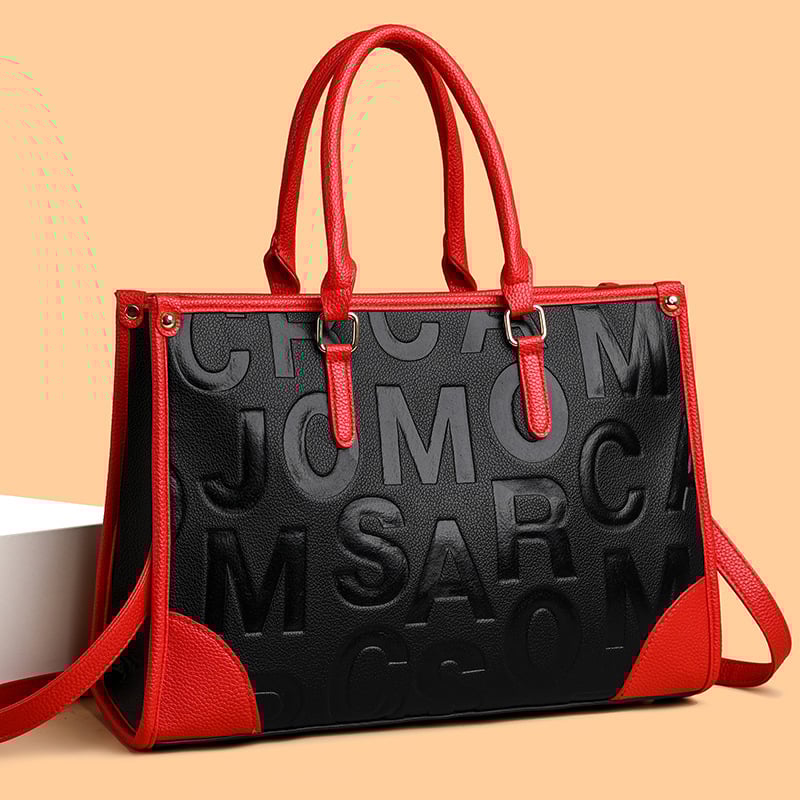 PU anyagú tote táska nagy kapacitású, háromdimenziós külső dizájn, cipzáras záródás, belső cipzáras zseb (2024 téli szezon)