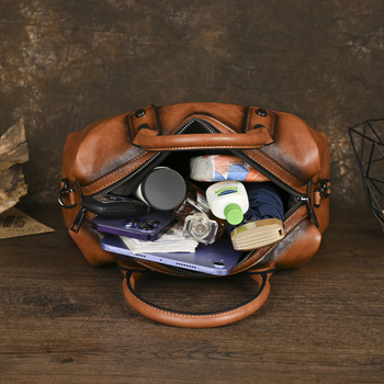 Női retro PU tote táska reliefes felülettel, kézben és crossbody hordható, tavasz 2024