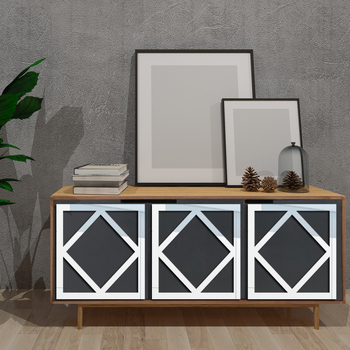 Ακρυλικό αυτοκόλλητο τοίχου με καθρέφτη για έπιπλα και ντουλάπες, αυτοκόλλητο, αδιάβροχο, κατάλληλο για σαλόνι και υπνοδωμάτιο