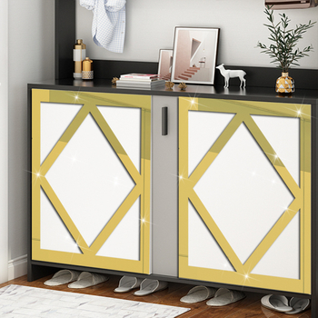 Ακρυλικό αυτοκόλλητο τοίχου με καθρέφτη για έπιπλα και ντουλάπες, αυτοκόλλητο, αδιάβροχο, κατάλληλο για σαλόνι και υπνοδωμάτιο