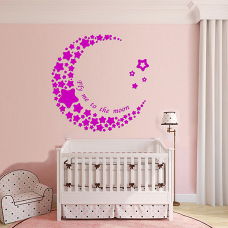 3D akril falmatricák, rajzfilm stílus, Cartoon/Anime minta, vízálló, gyerekszobába