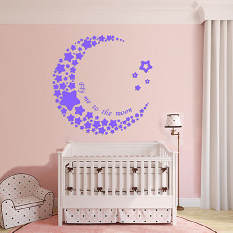 3D akril falmatricák, rajzfilm stílus, Cartoon/Anime minta, vízálló, gyerekszobába