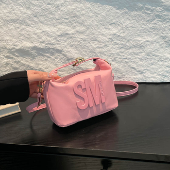 Улична чанта през рамо, тип кутийка, PU кожа, цип, джоб за телефон