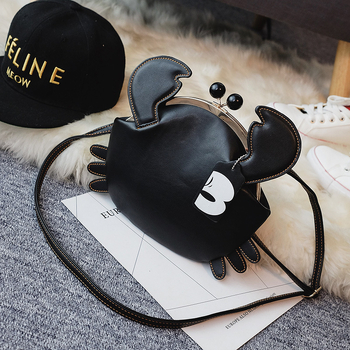 Női mini PU oldaltáska – street trend stílus, kapcsos záródás (latch), cipzáras zseb és zseb a telefon számára, háromdimenziós külső dizájn