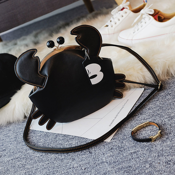 Női mini PU oldaltáska – street trend stílus, kapcsos záródás (latch), cipzáras zseb és zseb a telefon számára, háromdimenziós külső dizájn