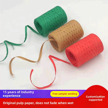 Haiyi висококачествена хартиена връв (рафия) за DIY цветни букети, 100 м