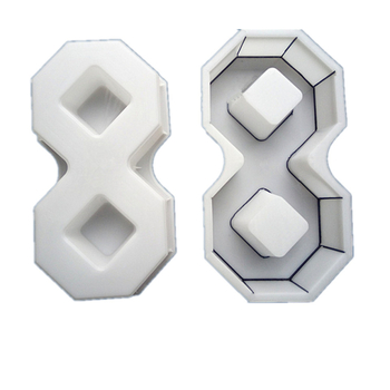 Πλαστικό καλούπι 8-σχήματος για τεμάχια γκαζόν και πεζοδρομίων — Shengfeng, πολυπροπυλένιο, φορητή μονοκάψουλη φόρμα, κινητή μήτρα, πλαστικά δομικά υλικά