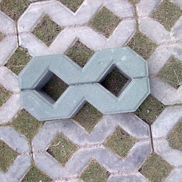 Πλαστικό καλούπι 8-σχήματος για τεμάχια γκαζόν και πεζοδρομίων — Shengfeng, πολυπροπυλένιο, φορητή μονοκάψουλη φόρμα, κινητή μήτρα, πλαστικά δομικά υλικά