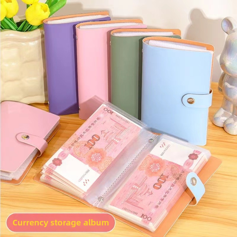 PU кожено портмоне за монети с клип, Jingcheng, унисекс, урбан стил, износоустойчив