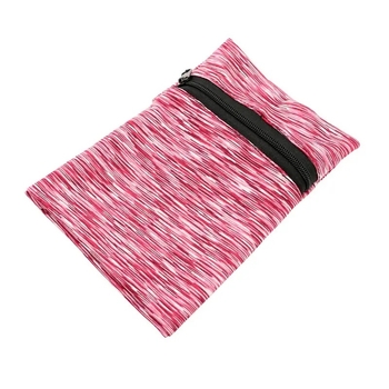 Unisex rankinė telefonui bėgimui — ultralengva, kvėpuojanti iš poliesterio, dryžių raštu, skirta lauko sportui.