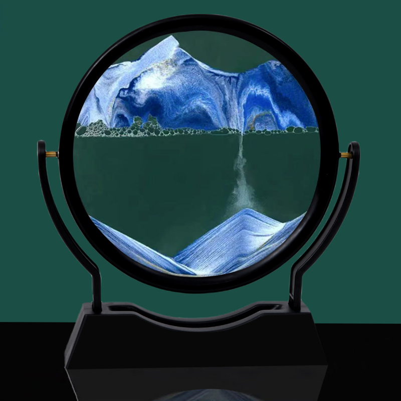 Quicksand painting διακόσμηση για σαλόνι και γραφείο – αφηρημένο γυάλινο τέχνεργο με inkjet εκτύπωση (Tempered glass; Blown; Quicksand painting; Inkjet printing; Abstract)