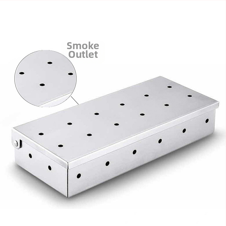 Xiangying 430 неръждаема стомана кутия за димене за барбекю