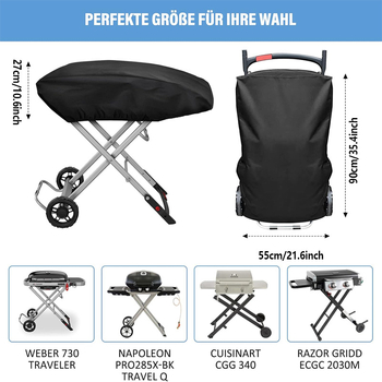 Κάλυμμα μπάρμπεκιου – Oxford ύφασμα, μάρκα Oral love, προσαρμόσιμο