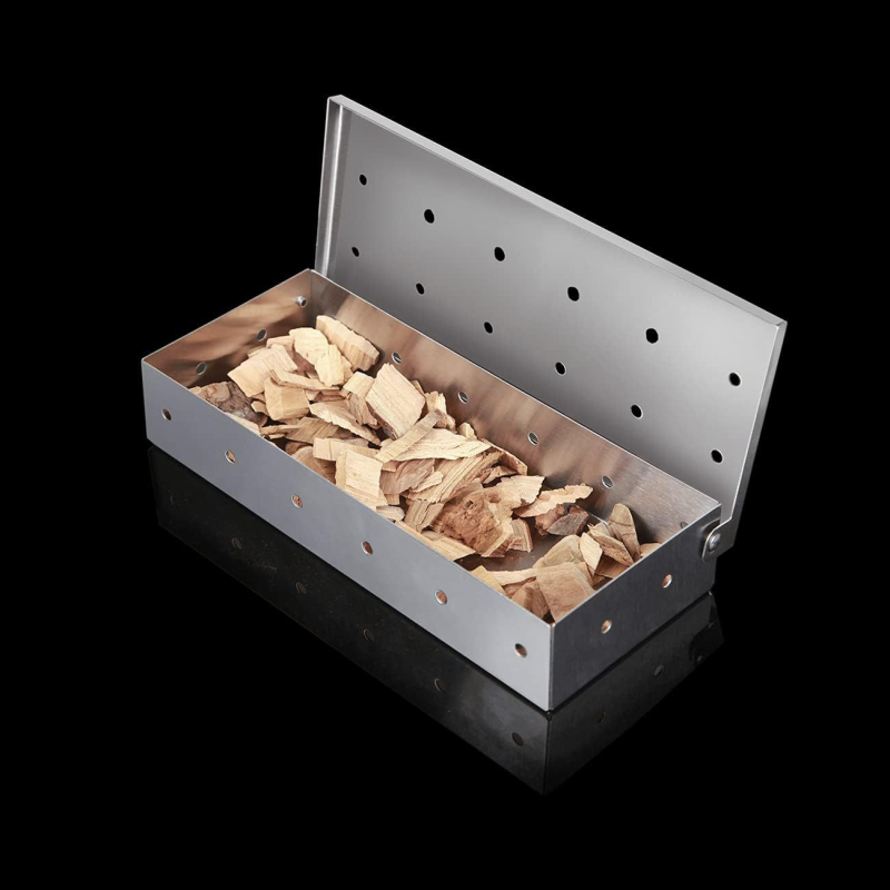 Nerūdijančio plieno rūkymo dėžutė, kvadratinė forma, 430 g, rinkinyje 40 vnt., štampuota konstrukcija