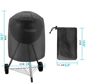 Κάλυμμα φούρνου μπάρμπεκιου – ύφασμα 600D Oxford, δυνατότητα παραμετροποίησης λογοτύπου, εξωτερική χρήση (Υλικό: Oxford ύφασμα 600D; Προσαρμογή λογοτύπου: Ναι; Χρήση: Εξωτερική)