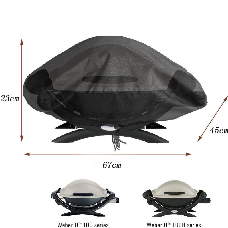 Grill sütővédő – 600D Oxford anyag, logó testreszabás, kültéri használatra (Anyag: 600D Oxford; Logó testreszabás: Igen; Használat: Kültéri)