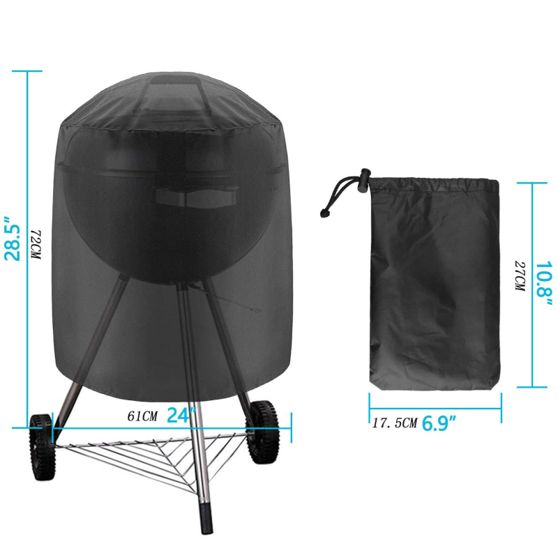 Grill sütővédő – 600D Oxford anyag, logó testreszabás, kültéri használatra (Anyag: 600D Oxford; Logó testreszabás: Igen; Használat: Kültéri)