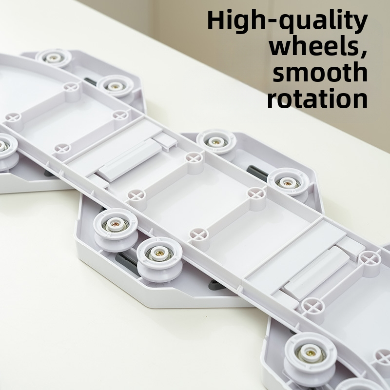 Ротационна тава за маса Lazy Susan — преносима ABS пластмаса, персонализирана с печатно лого, серия 55