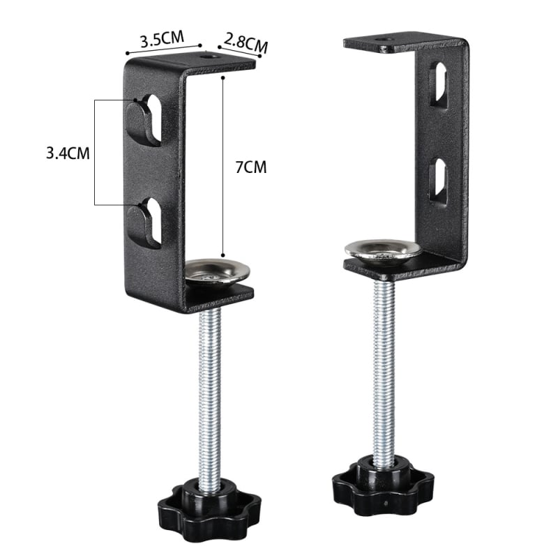 Geležinis tigro klipsas vamzdžiams – U ir C formos laikikliai, stačiakampis fiksavimas, Amerikos stilius