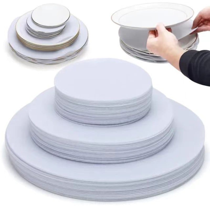 Комплект филцови подложки за съдове, антифрикционни, кръгли; стил модерен минимализъм (Материал: филц; Форма: кръгла; Стил: модерен минимализъм; Биодеградируем: Да)