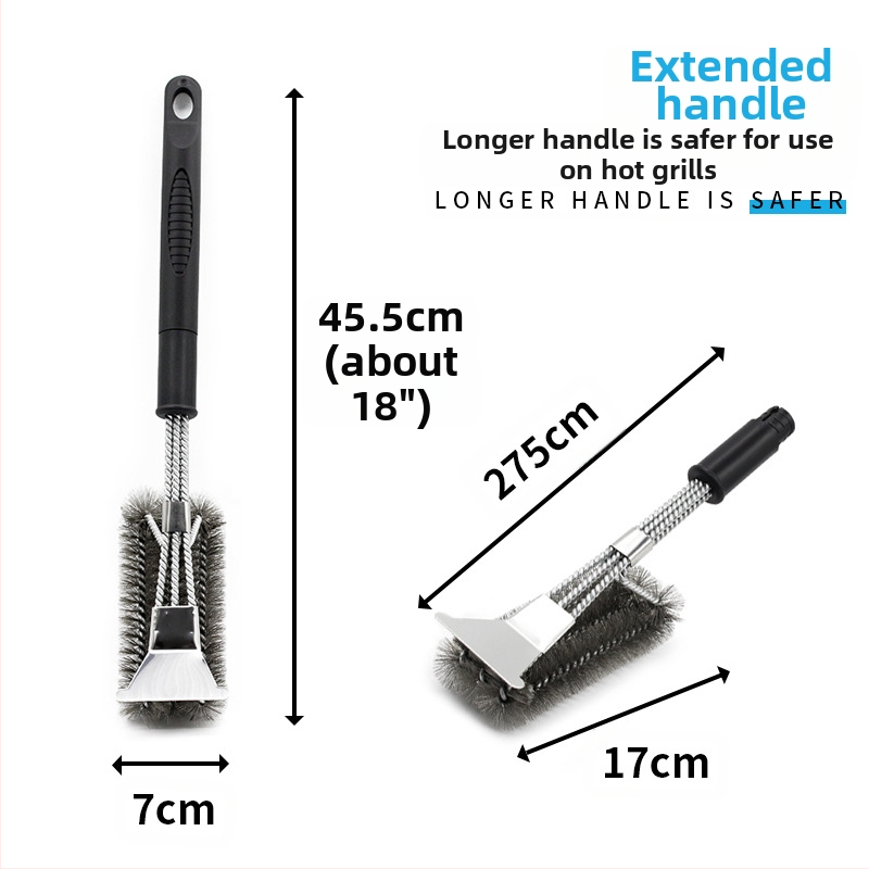 BORUI Барбекю четка с телени влакна и PP дръжка, опаковка 35 бр., произход Гуандун