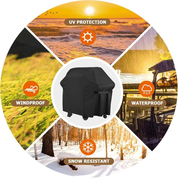 Εξωτερικό Κάλυμμα Μπάρμπεκιου, 210D Oxford Ύφασμα, Μοντέρνος Σχεδιασμός, Προστασία από Σκόνη, Διαθέσιμη Προσαρμογή στην Επεξεργασία