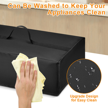 Κάλυμμα προστασίας από τη σκόνη για εσωτερικό μπάρμπεκιου, πολυεστέρας, μοντέρνο μινιμαλιστικό στυλ, ταιριάζει με NinjaGR101 Sizzle smokeless indoor grill