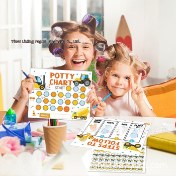 Σετ αυτοκόλλητων: αυτοκινητάκια μηχανικής θεματολογίας για εκπαίδευση χρήσης τουαλέτας και πάρτι, χαρτί, διακοσμητικά για τη διαμόρφωση του χώρου