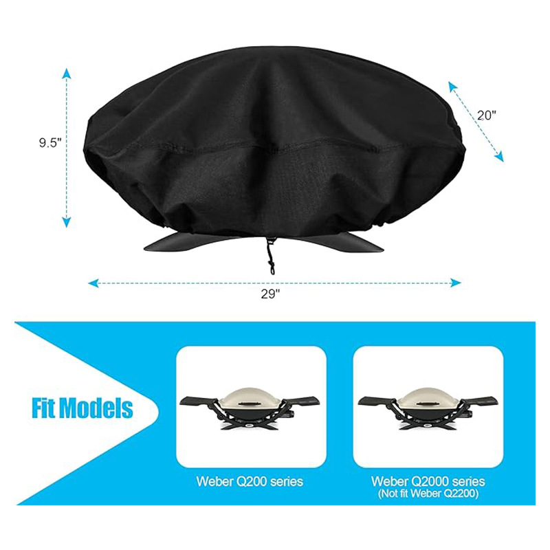 Покривало за барбекю за външна употреба — полиестер, cf марка, модерен минималистичен стил, възможност за персонализация