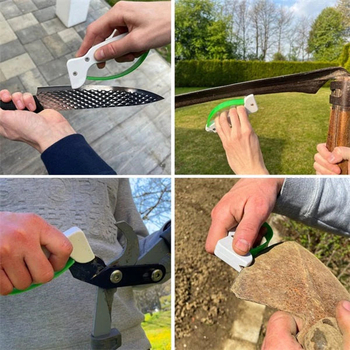 Prenosni oštrač noževa, ručni, plastično kućište, moderan minimalistički stil (Materijal: plastika; Funkcija: oštrenje noževa; Stil: moderan i minimalistički; Godina izlaska: 2022)