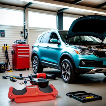 Μαξιλάρι γονάτων για επισκευές αυτοκινήτων — πλαστική κατασκευή, αντοχή σε φορτίο, κυλιόμενη βάση