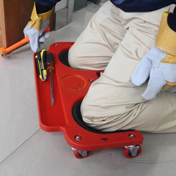 Μαξιλάρι γονάτων για επισκευές αυτοκινήτων — πλαστική κατασκευή, αντοχή σε φορτίο, κυλιόμενη βάση