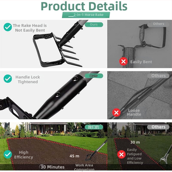 Stirrup kastuvas – dviejų paskirčių sodo ravėjimo kastuvas su žiediniu priedu pašalinimui piktžolių — Isunpro; Personalizavimas: Parama; Panaudojimas: Sodas/Žemės ūkis; Tipas: Stirrup Hoe)