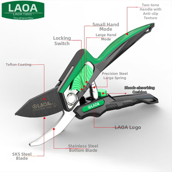 LAOA LA142308 Κλαδευτήρες κήπων – Κλάδεμα κλώνων και λουλουδιών για κηπουρική