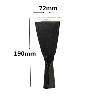 Medinė rankena kastuvui betonui, ledui, sienoms ir grindims valyti; kastuvo galvos plotis 72 mm, storis 2,2 mm, galvos svoris 142 g; prekės ženklas SN