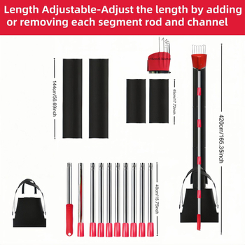 Τηλεσκοπικό σακίδιο συγκομιδής φρούτων — ολοκληρωμένη συσκευή συγκομιδής σε μεγάλο υψόμετρο